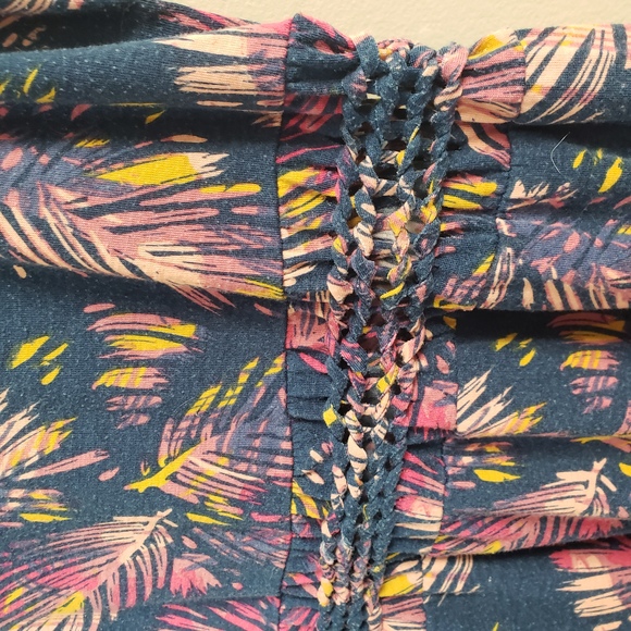 Mudd Laddar Braid Cutout Floral Maxi Dress Size 14 - Picture 9 of 13